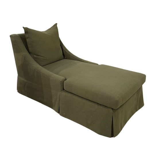 Olivia Skirted Chaise Accent Chairs
