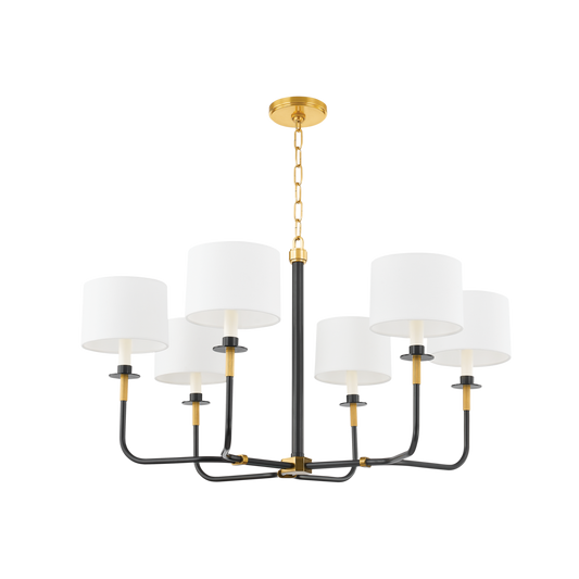 Paramus Chandelier Small Chandelier Aged Old Bronze