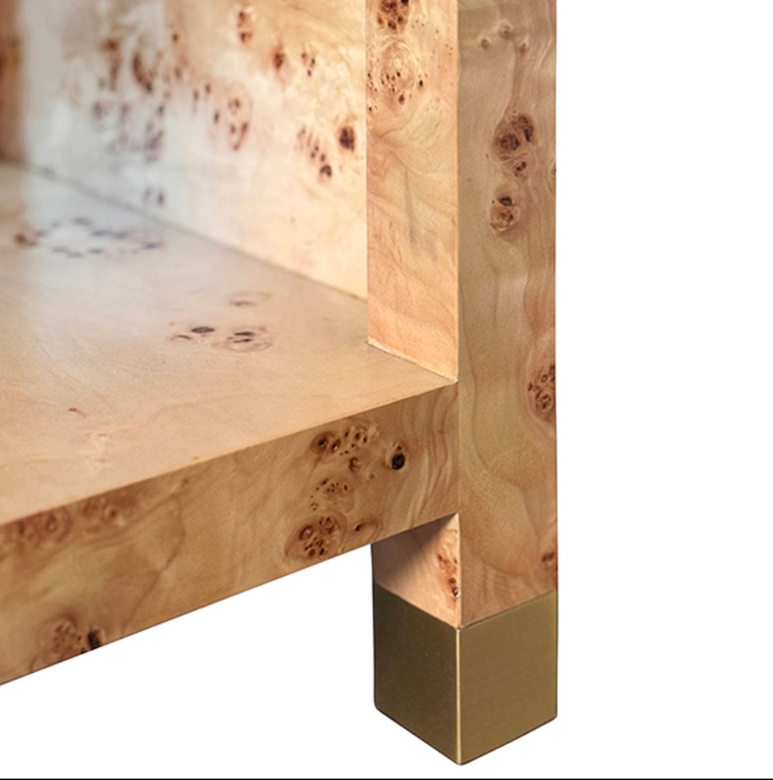 Pelham Burl Wood Side Table Accent Tables