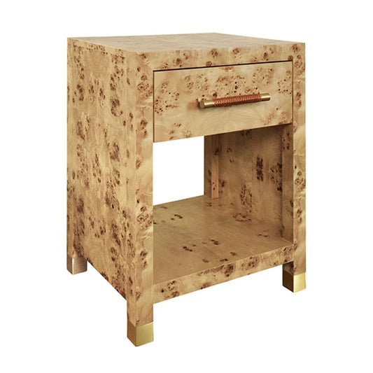 Pelham Burl Wood Side Table Accent Tables