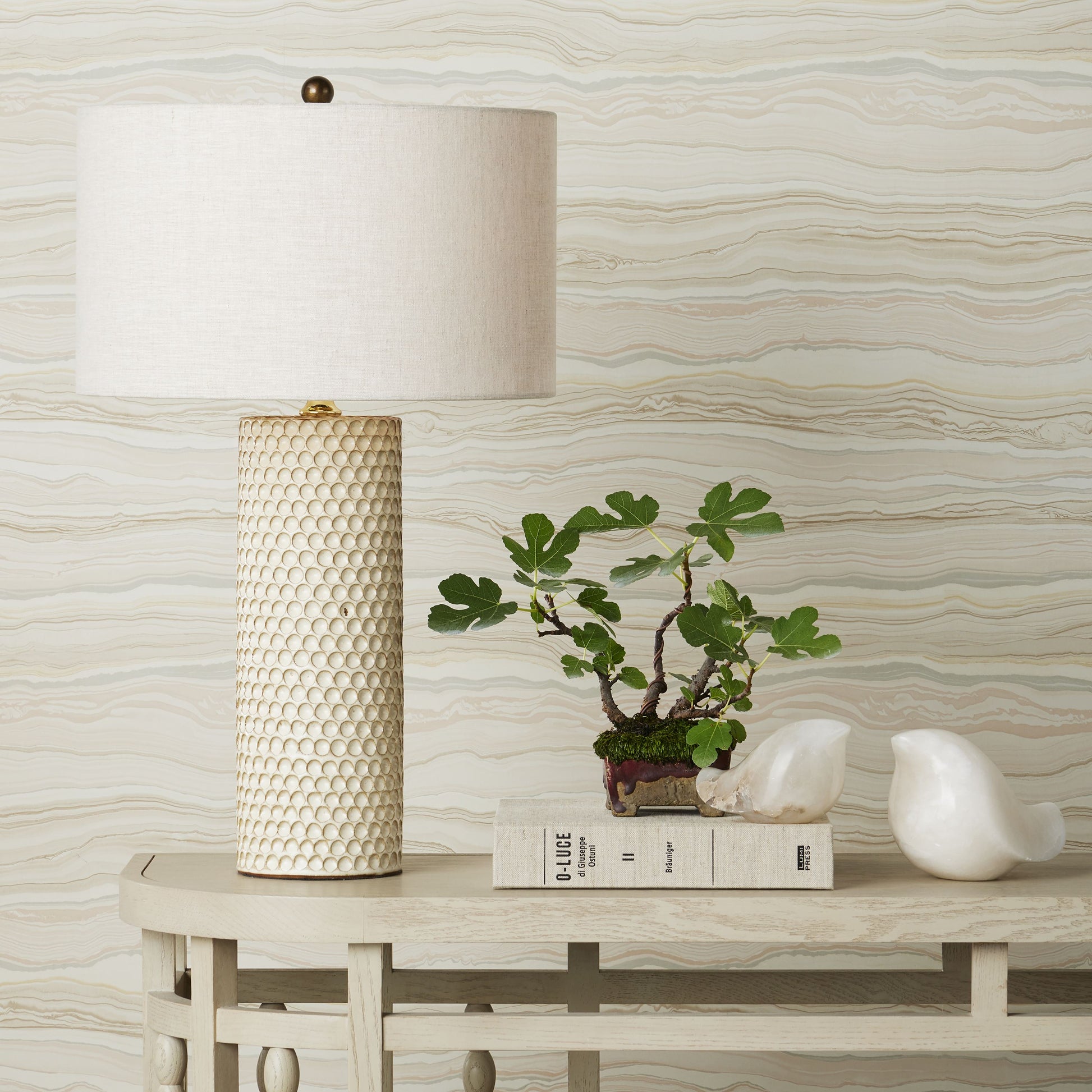 Polka Dot Ivory Table Lamp Table Lamps