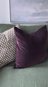 Eggplant Prima Velvet Pillow