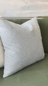 French Blue Herringbone Pillow - 20"