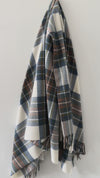 Muted Blue Stewart Lambswool Throw