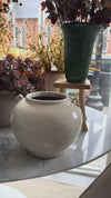 Cream Glazed Vintage Inspired Pot