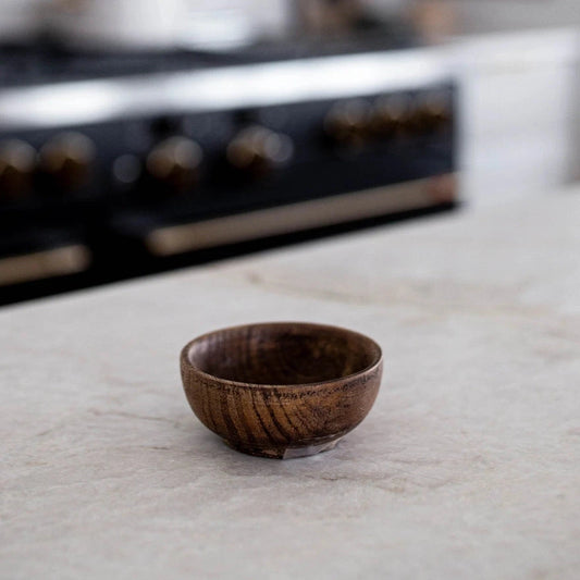 Raw Dark Wood Dish Objects & Accents