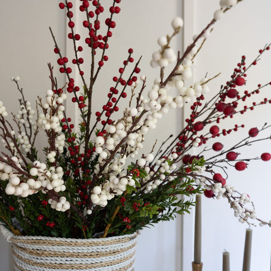 Red Berry Branch - 47" Greenery