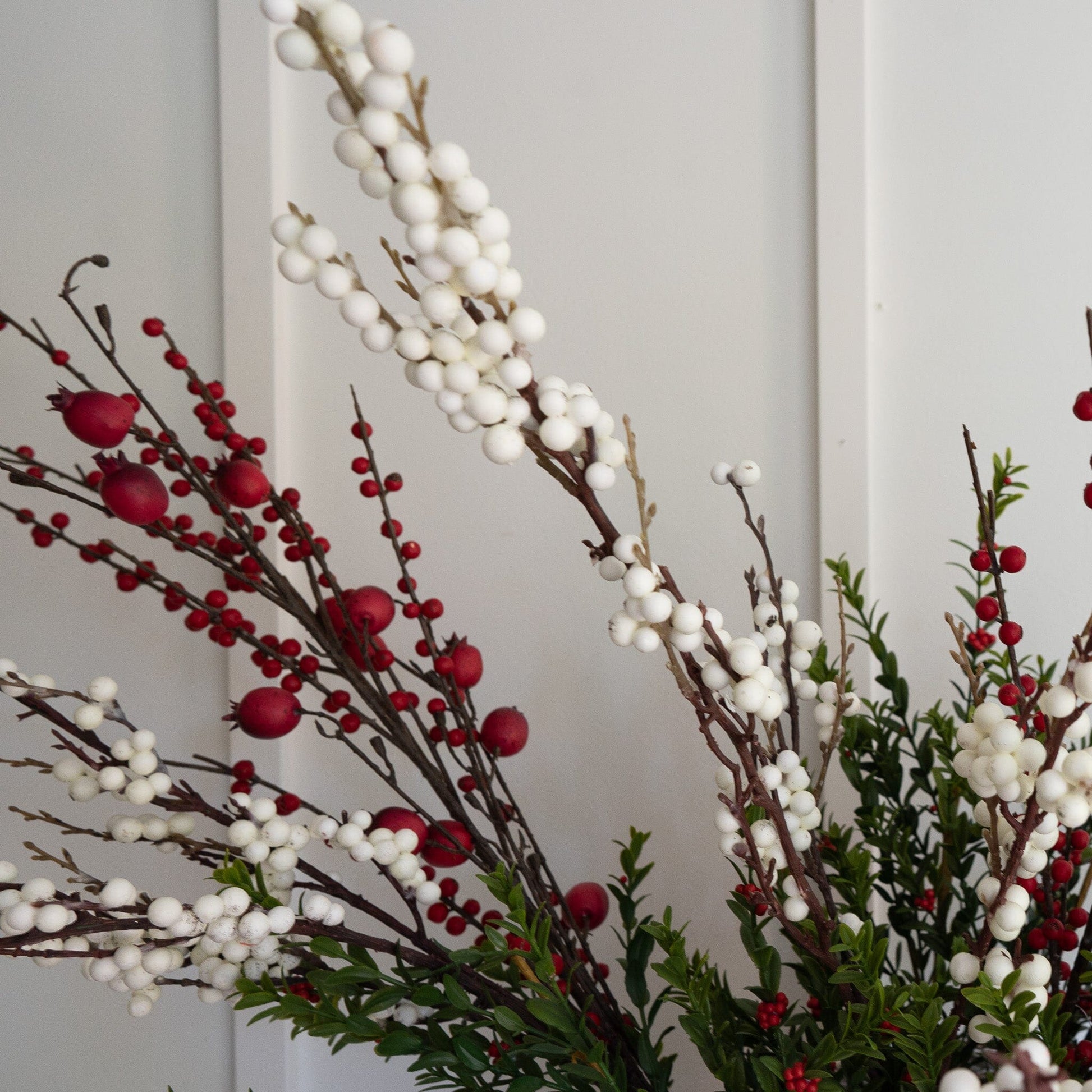 Red Rosehip Stem - 41" Greenery