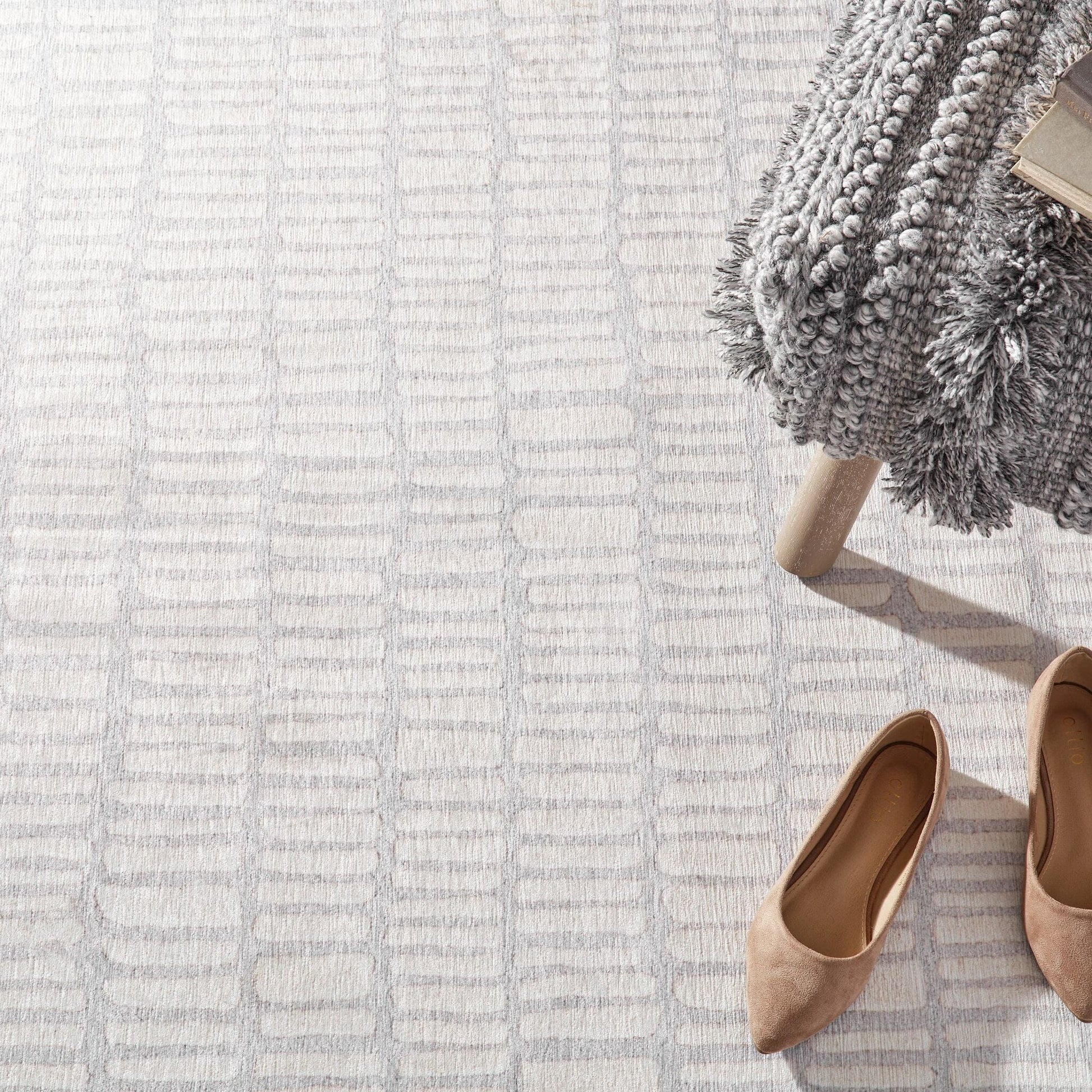 Roark Ivory Machine Washable Rug Machine Washable Rug