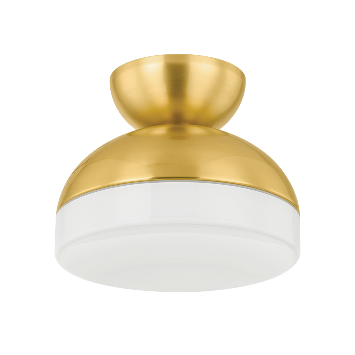 Rue Flush Mount Flush Mount Aged Brass