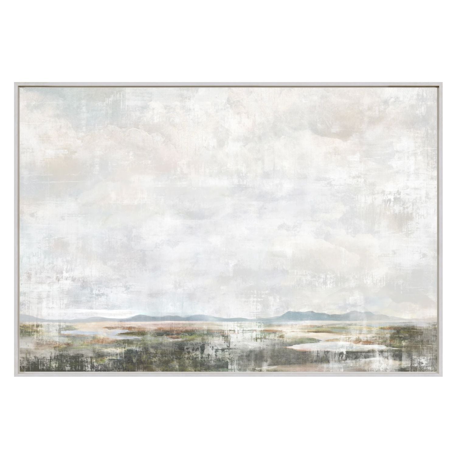 Salt Marsh I- Framed Canvas Framed Art