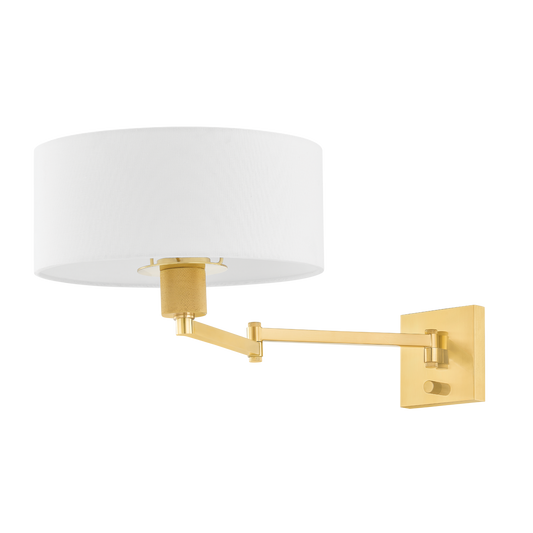 Sammy Wall Sconce Wall Sconce Aged Brass