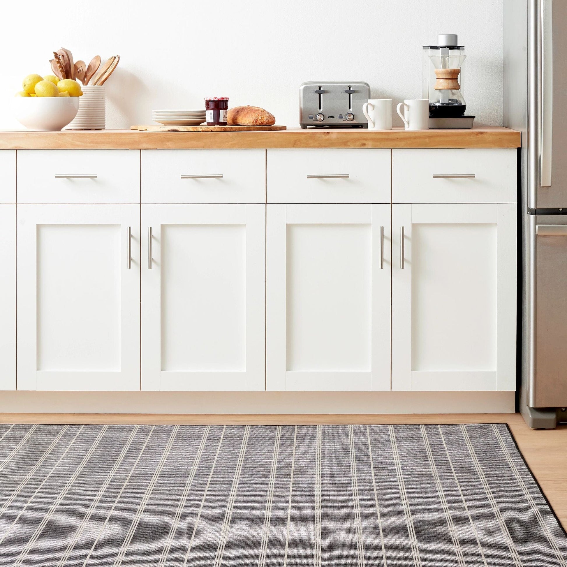 Samson Black Machine Washable Rug Machine Washable Rug