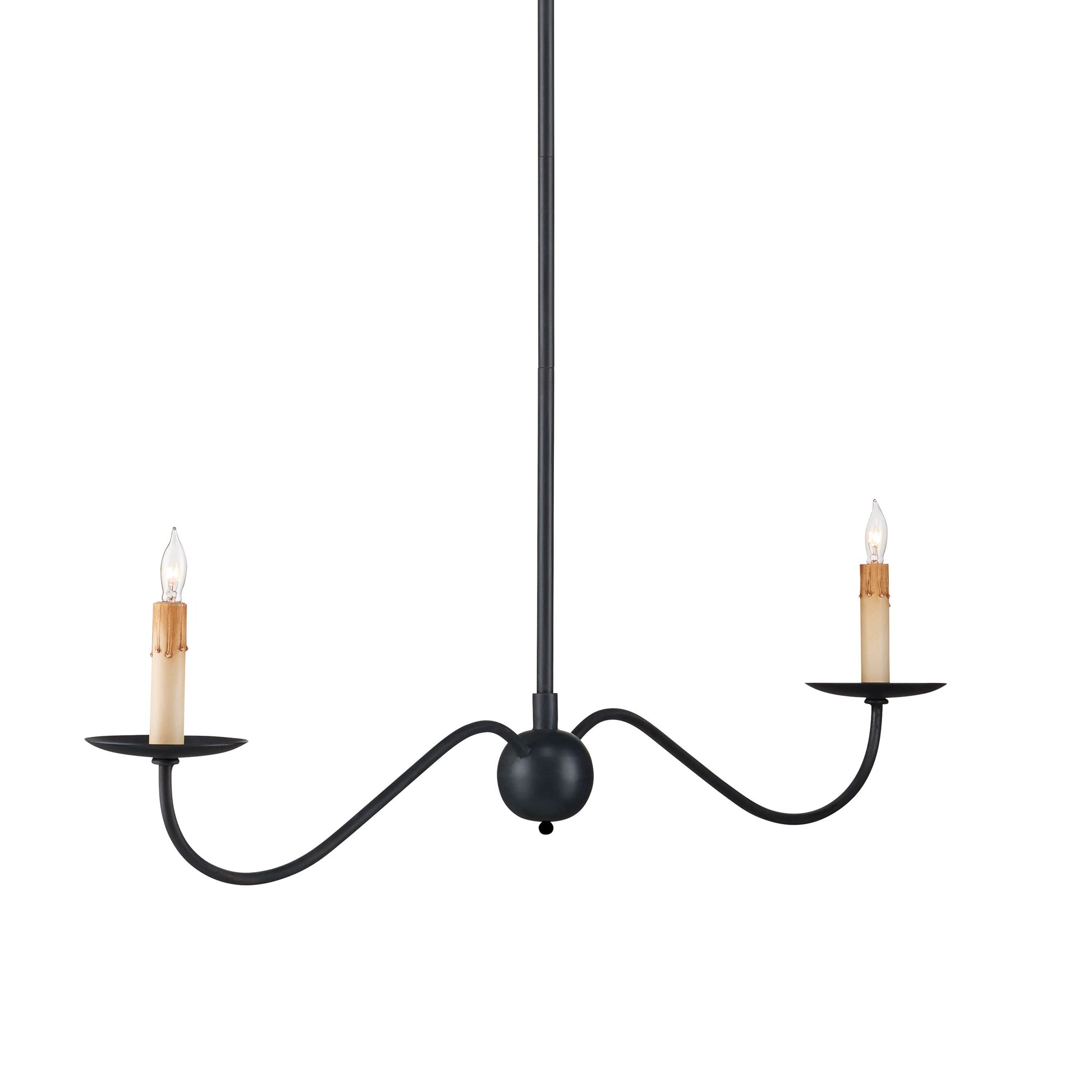 Saxon Black Linear Chandelier Chandeliers