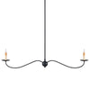 Saxon Black Linear Chandelier Chandeliers