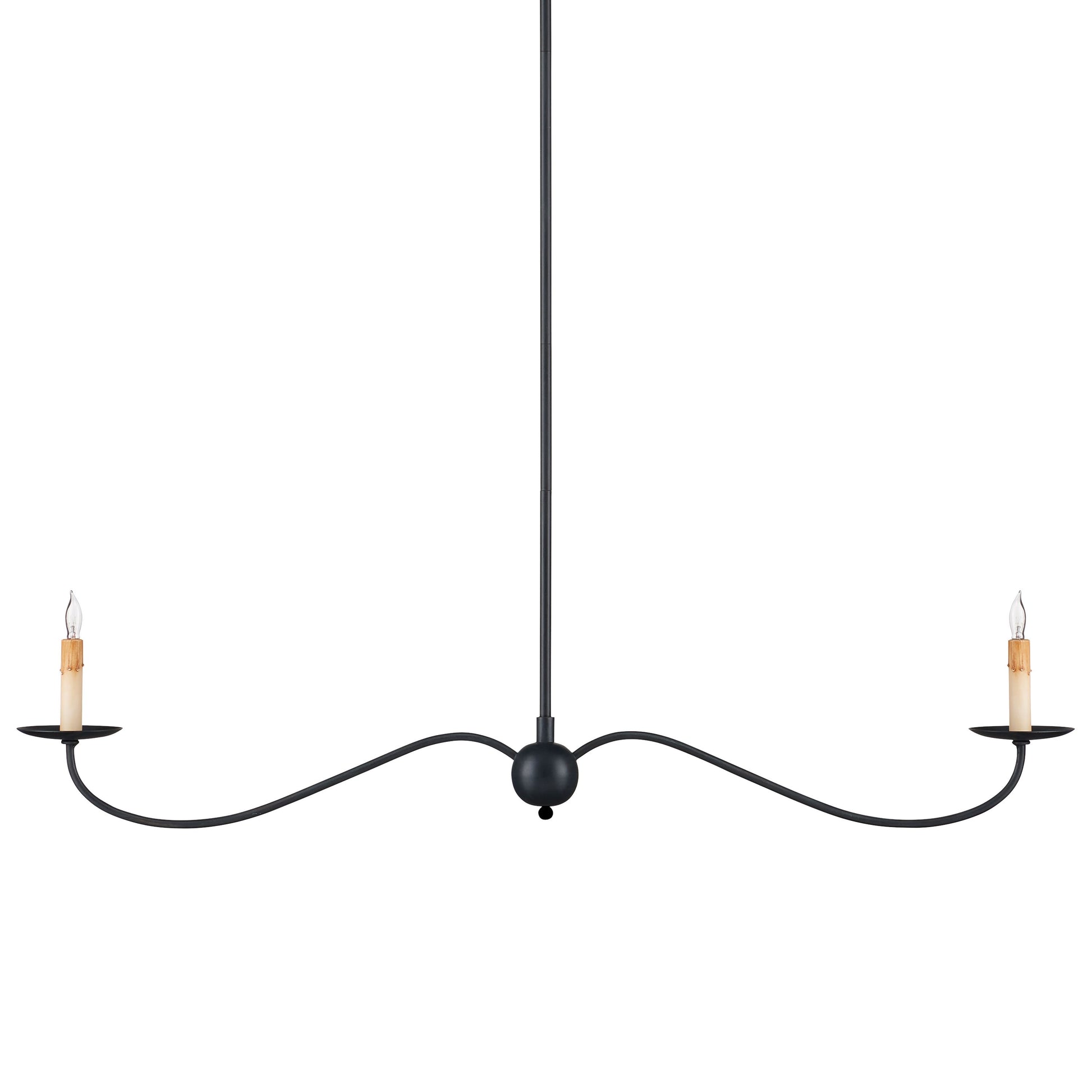 Saxon Black Linear Chandelier Chandeliers
