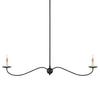 Saxon Black Linear Chandelier Chandeliers