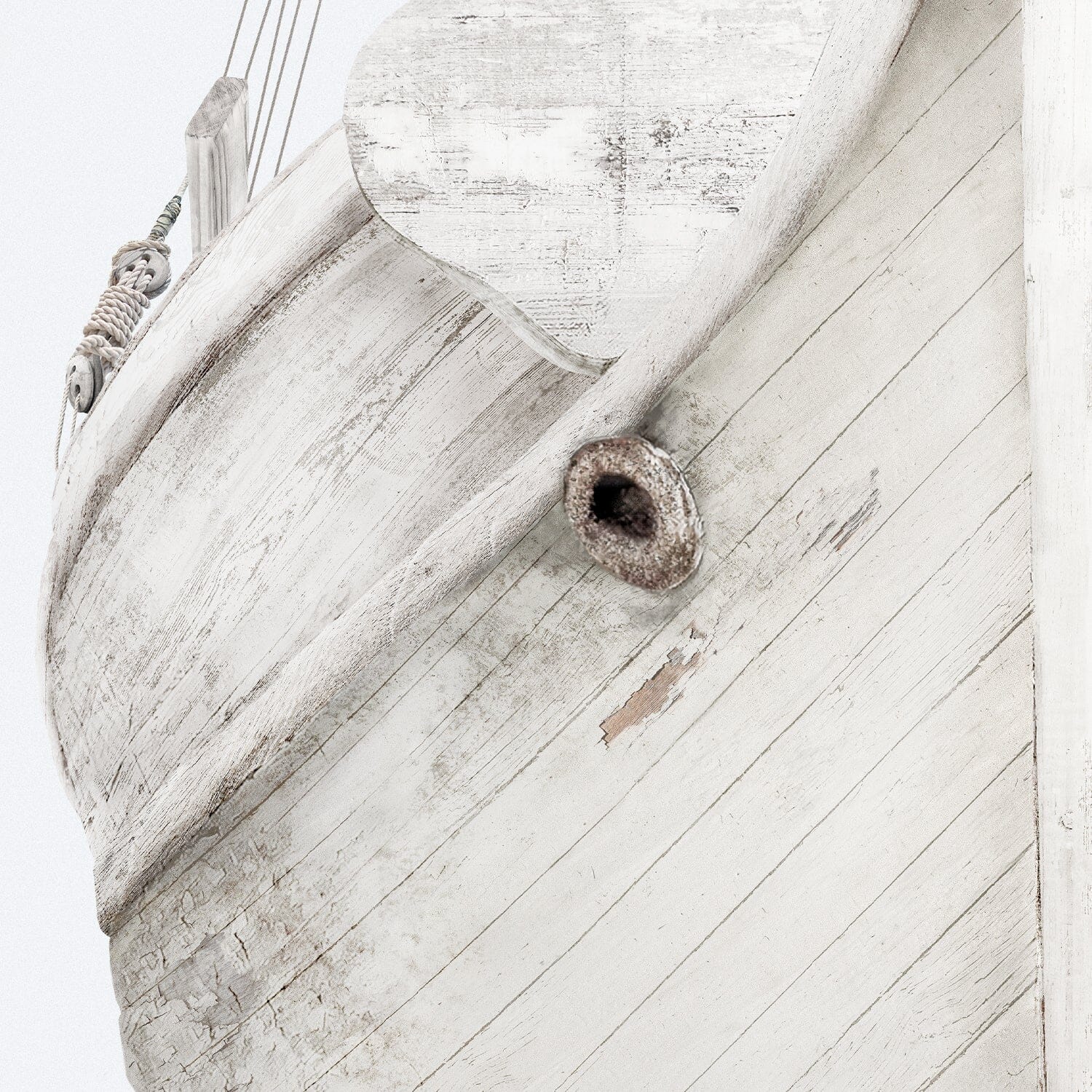 Seaworn Bows II - Large Framed Art