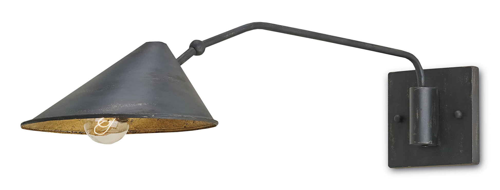 Serpa Black Single Swing-Arm Wall Sconce Wall Sconces