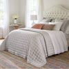 Silken Solid Grey Puff Comforters, Quilts & Coverlets