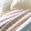 Silken Solid Grey Puff Comforters, Quilts & Coverlets