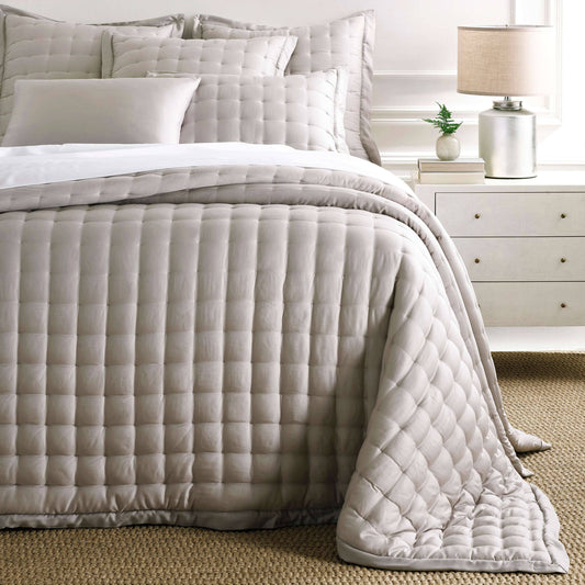 Silken Solid Grey Puff