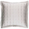 Silken Solid Grey Puff Sham Shams & Pillowcases