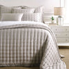 Silken Solid Grey Puff Sham Shams & Pillowcases