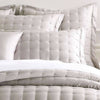 Silken Solid Grey Puff Sham