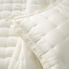Silken Solid Ivory Puff Sham Shams & Pillowcases
