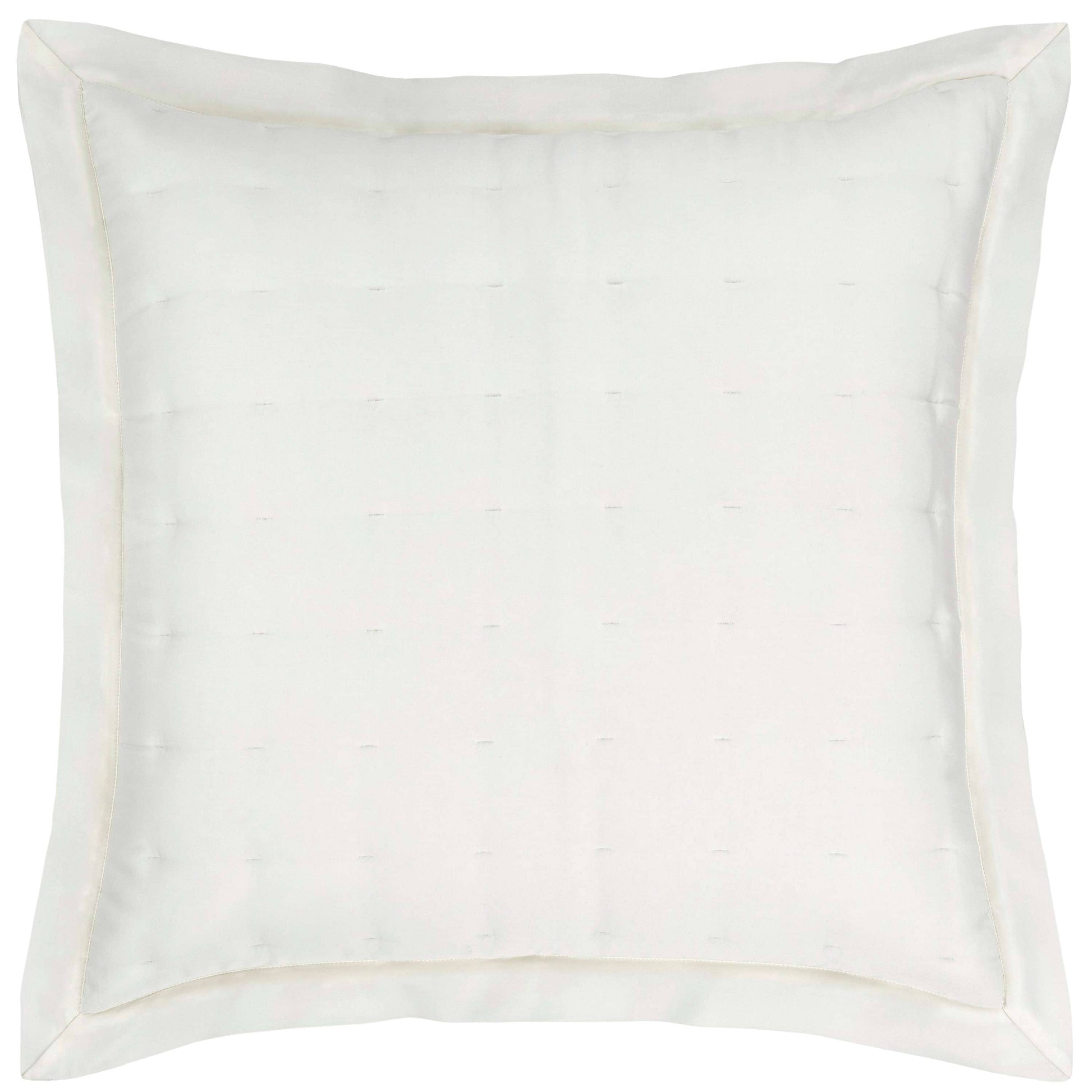 Silken Solid Ivory Puff Sham Shams & Pillowcases