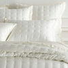 Silken Solid Ivory Puff Sham