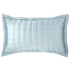 Silken Solid Robin's Egg Blue Puff Sham Shams & Pillowcases