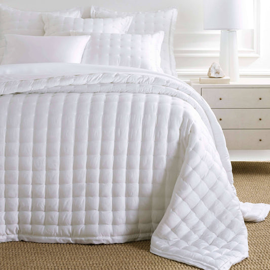 Silken Solid White Puff