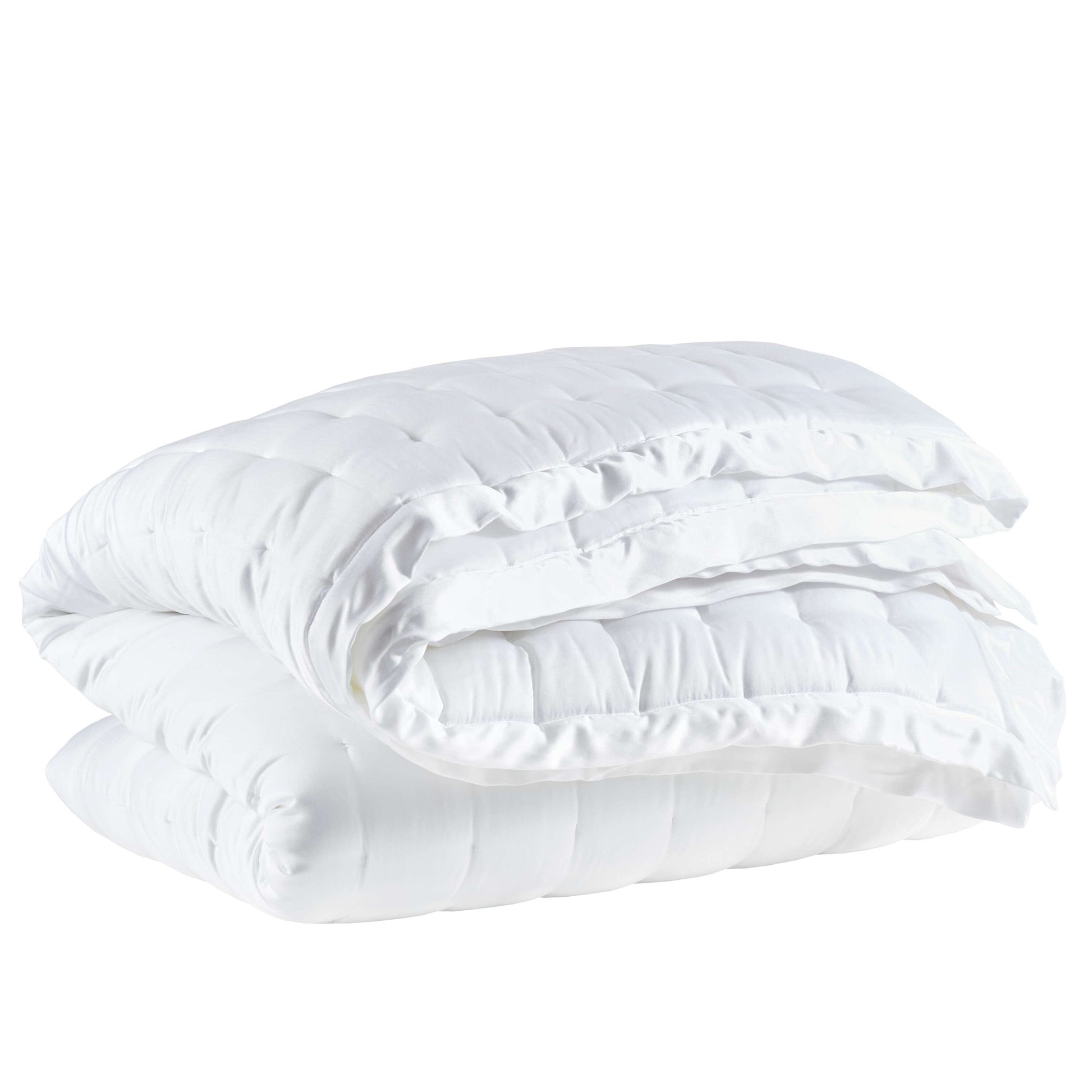 Silken Solid White Puff Comforters, Quilts & Coverlets