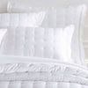 Silken Solid White Puff Sham