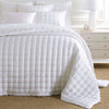 Silken Solid White Puff Sham Shams & Pillowcases