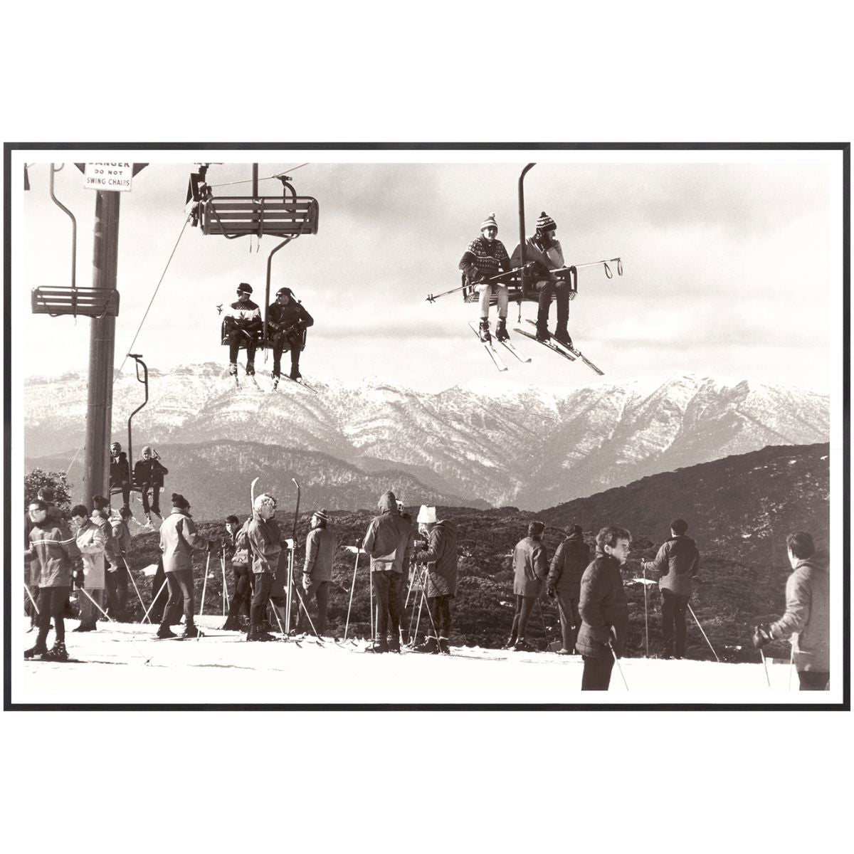 Ski Summit C. 1966 Framed Art