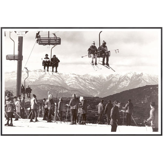 Ski Summit C. 1966 Framed Art