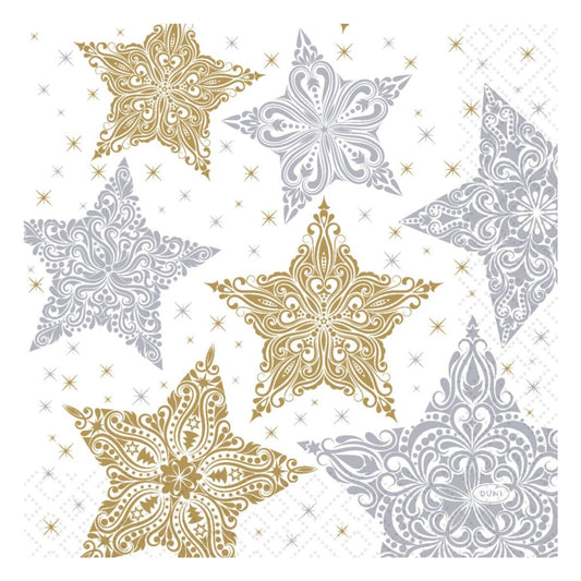 Snowstars White- Luncheon Napkin Kitchen