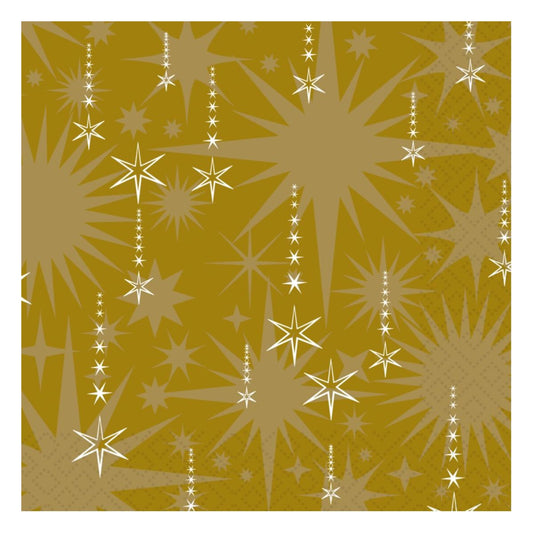 Sprinkle Rain Gold- Luncheon Napkin Kitchen