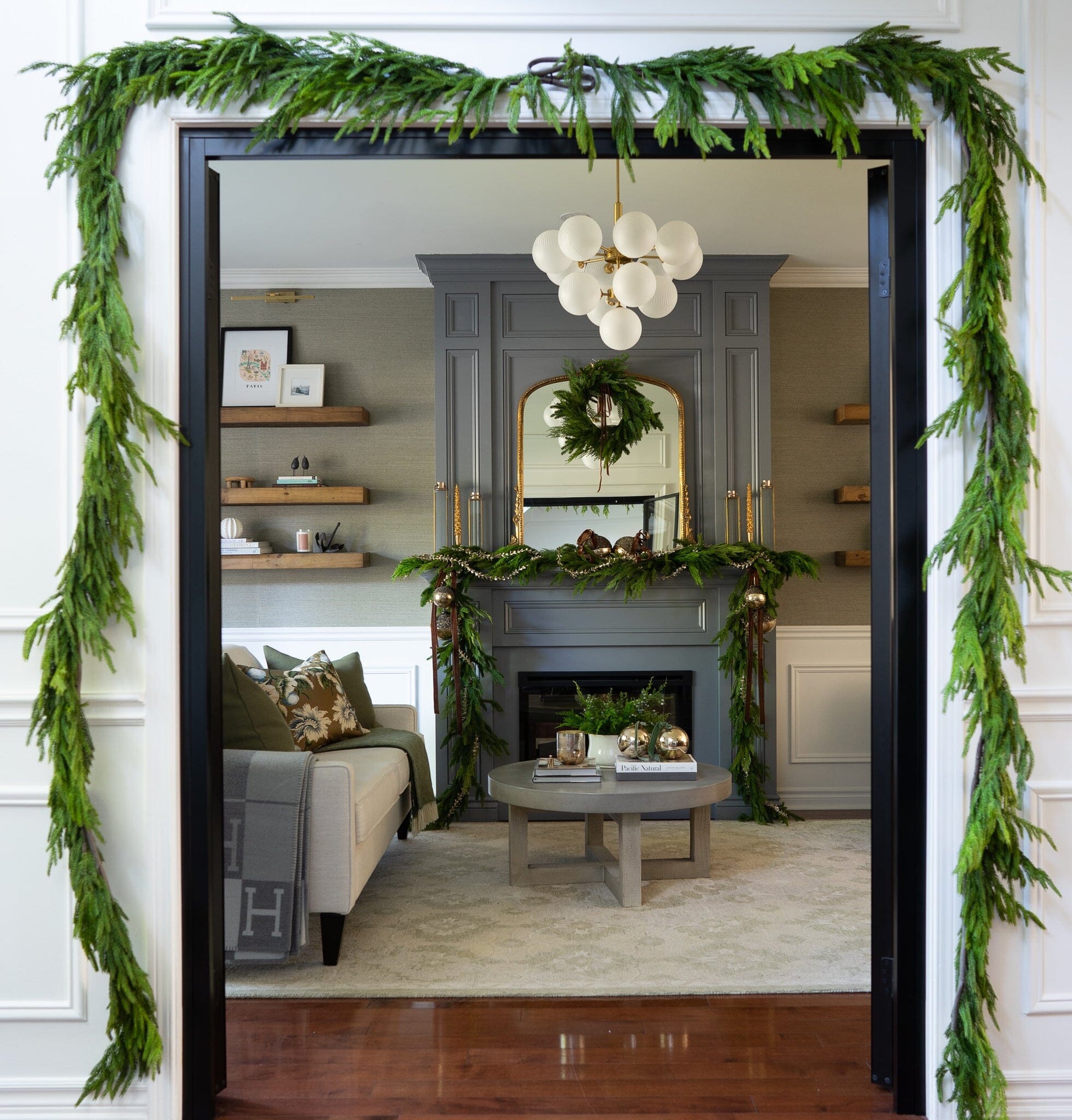Spruce and Cedar Wreath - 18" Greenery
