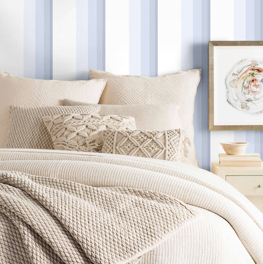 Stone Washed Linen Natural sham Shams & Pillowcases