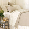 Stone Washed Linen Natural sham Shams & Pillowcases