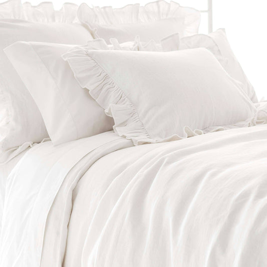 Stone Washed Linen White duvet cover Duvet Covers