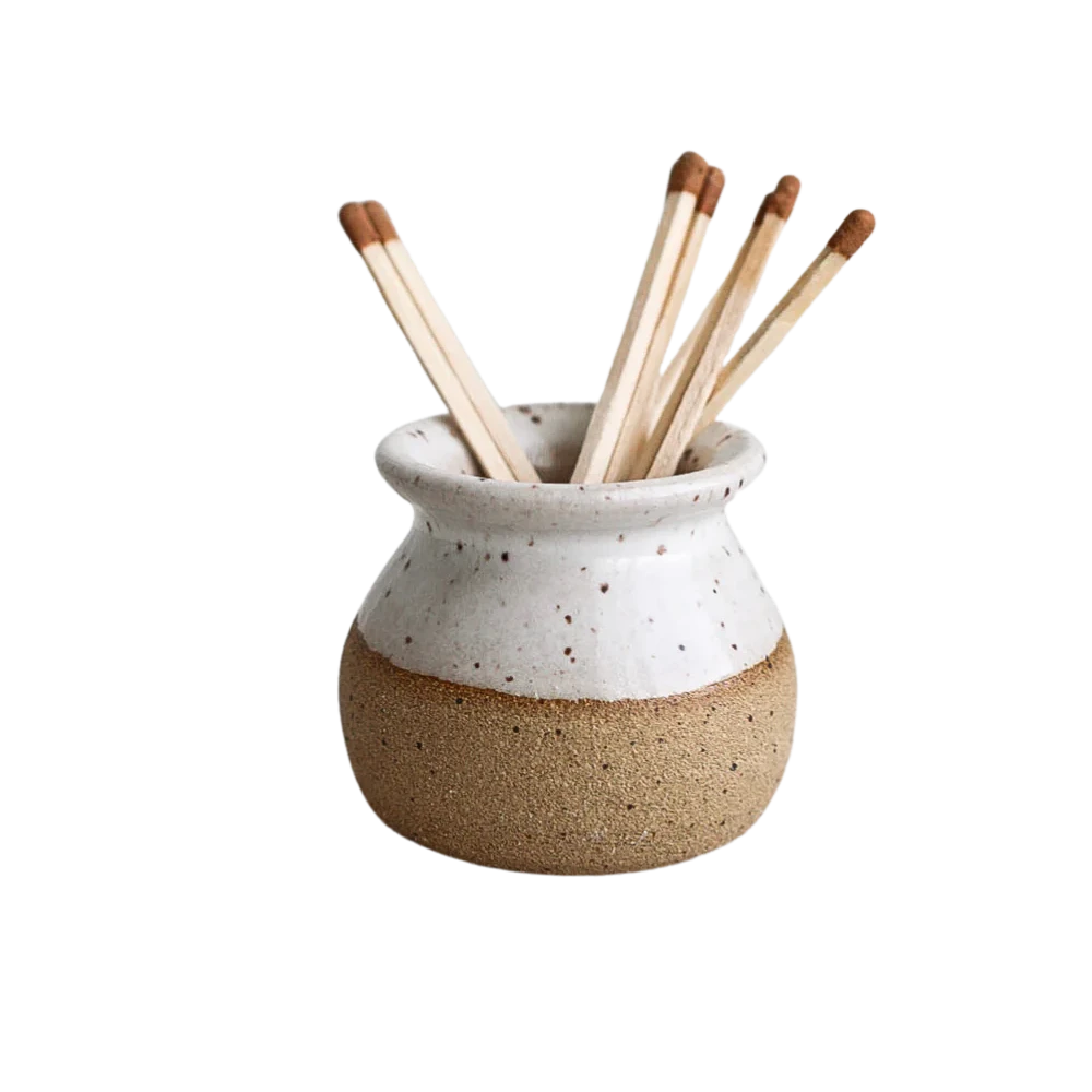 Stoneware Match Striker Candles & Home Fragrance
