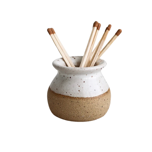 Stoneware Match Striker Candles & Home Fragrance