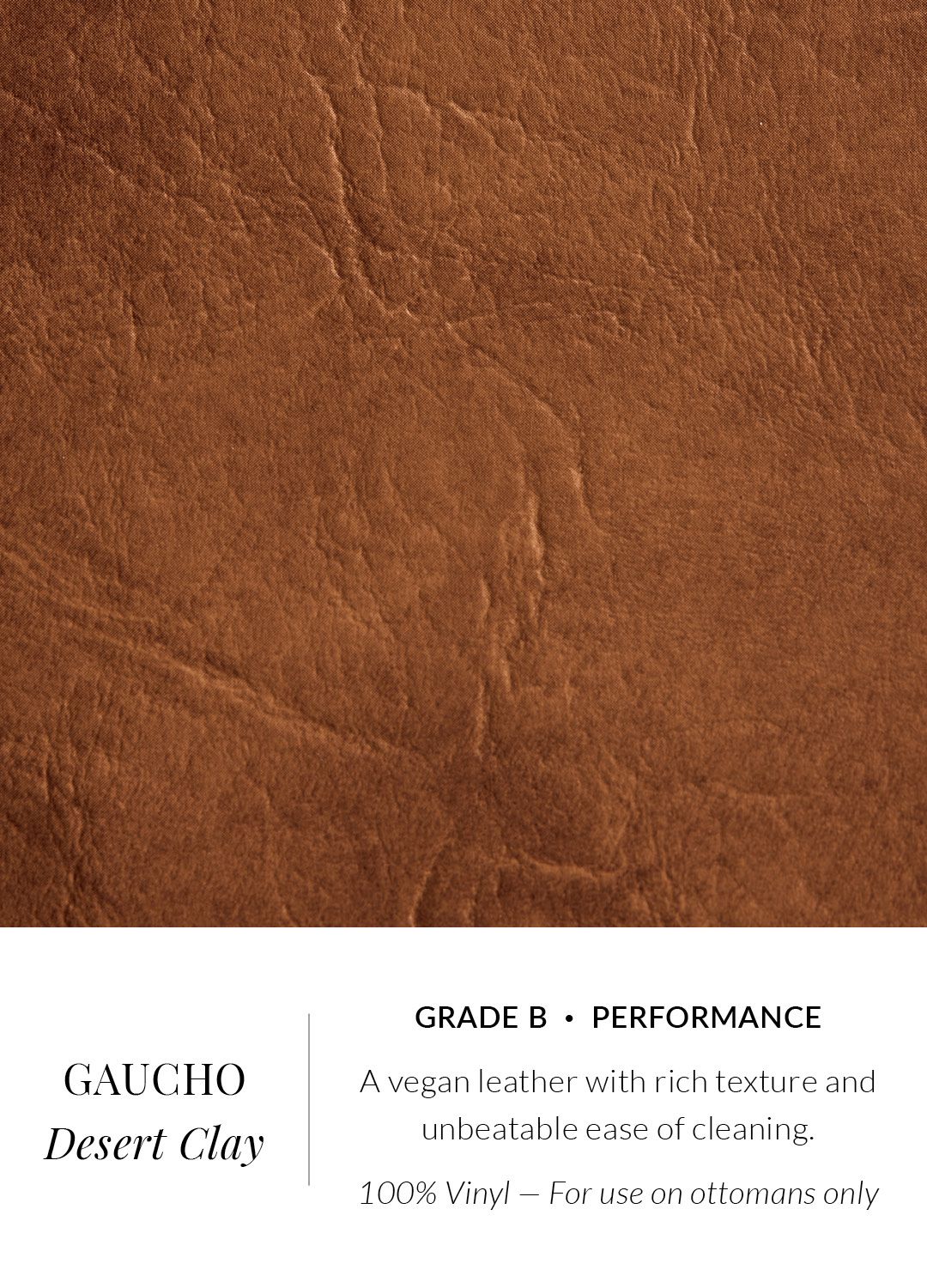 Swatch Samples Swatch Gaucho Vegan Leather Desert Clay