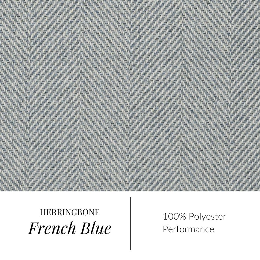 Swatch Samples Swatch Herringbone French Blue