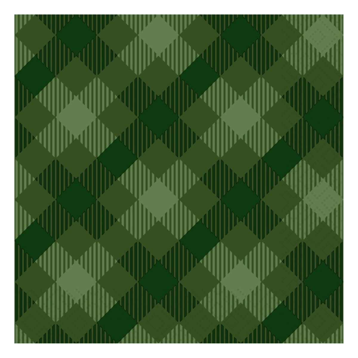Tartan Green- Luncheon Napkin Kitchen
